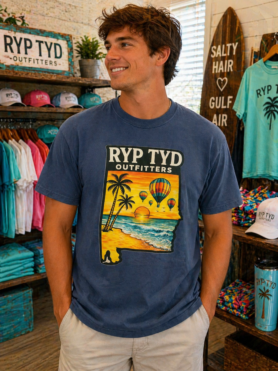 Ryp Tyd Outfitters Alabama Balloon Comfort Colors Tee