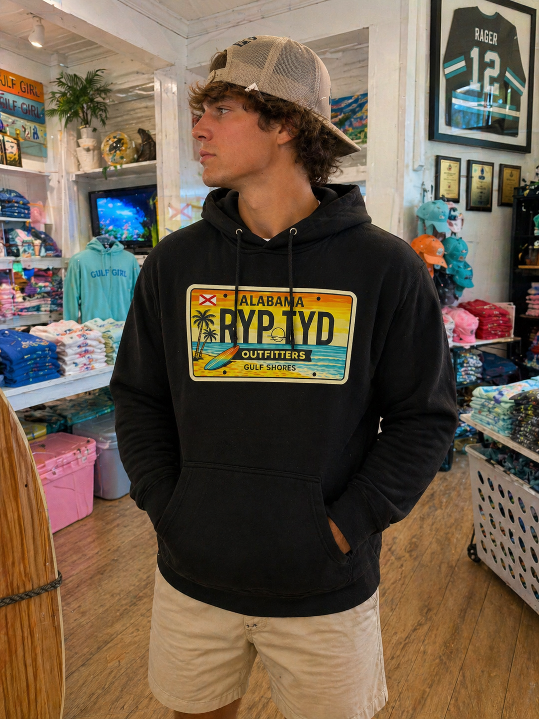 Ryp Tyd Outfitters License Plate Independent Trading Co. Hoodie