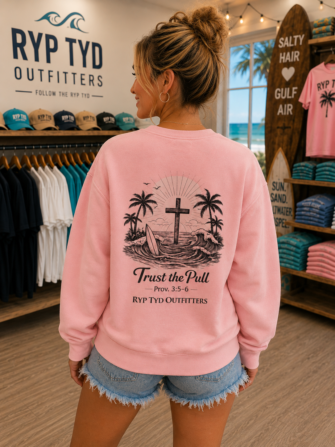 Trust the Pull- Independent Trading Co. Crewneck Sweatshirt