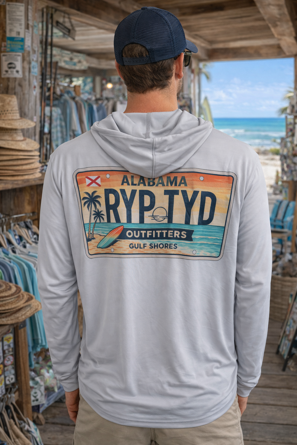 Ryp Tyd Outfitters "License Plate" Performance Hoodie