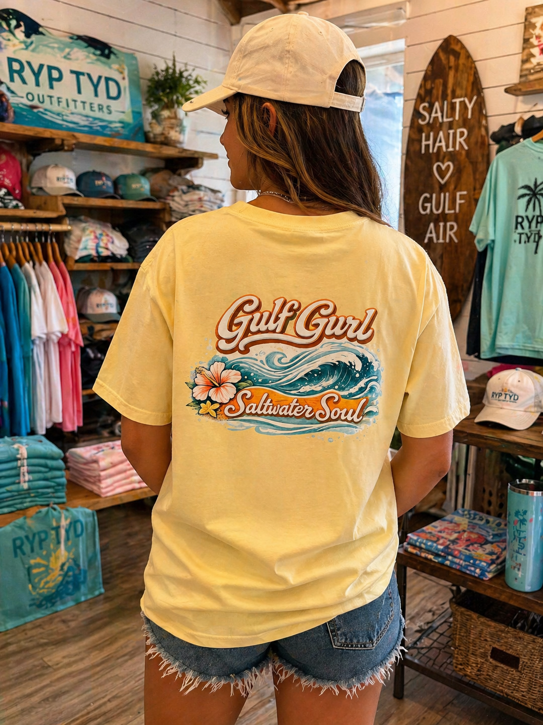Gulf Gurl Saltwater Soul Comfort Colors Tee