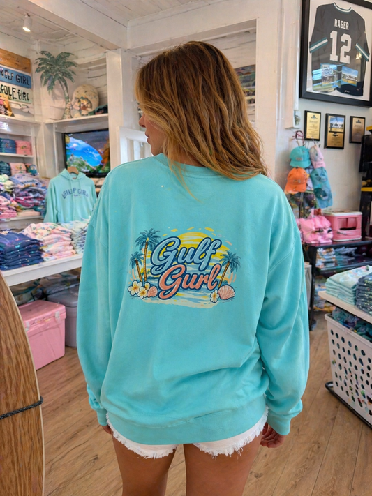 Gulf Gurl Sunshine State of Mind Independent Trading Co. Crewneck Sweatshirt