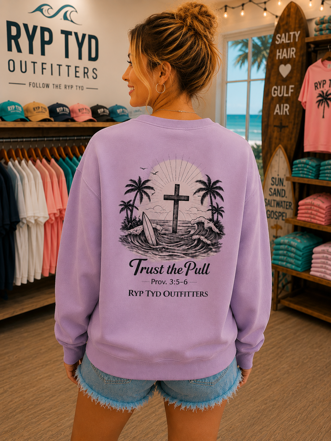 Trust the Pull- Independent Trading Co. Crewneck Sweatshirt