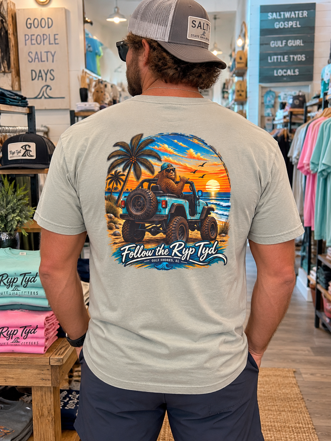 Ryp Tyd Outfitters Gulf Shores Jeep Tees and Tanks