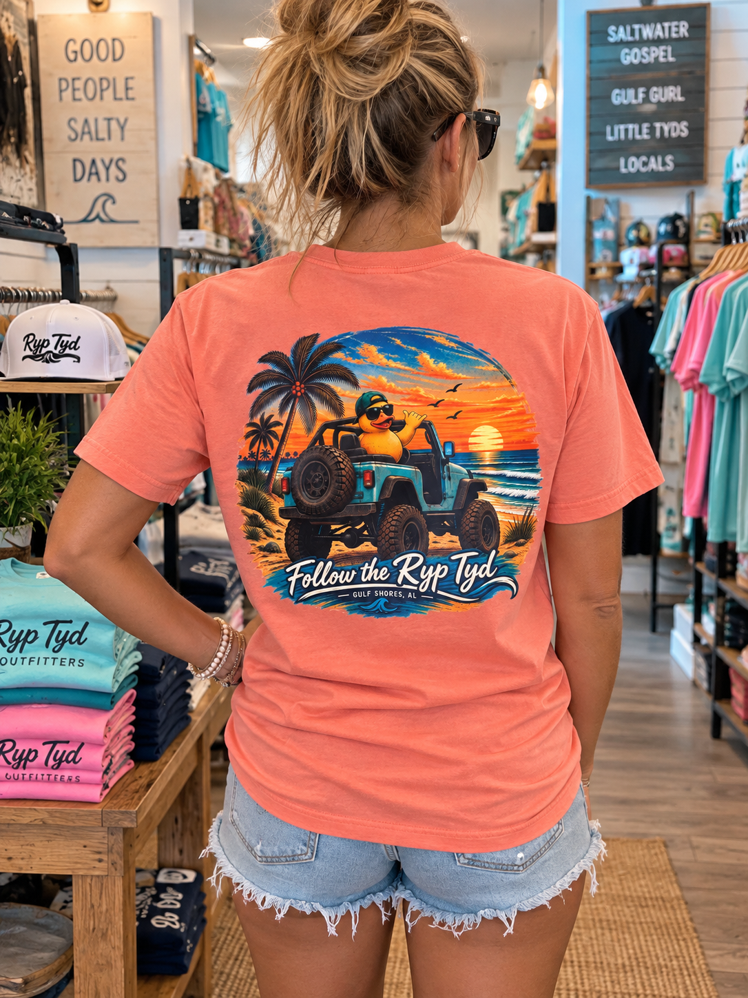 Ryp Tyd Outfitters Gulf Shores Jeep Tees and Tanks