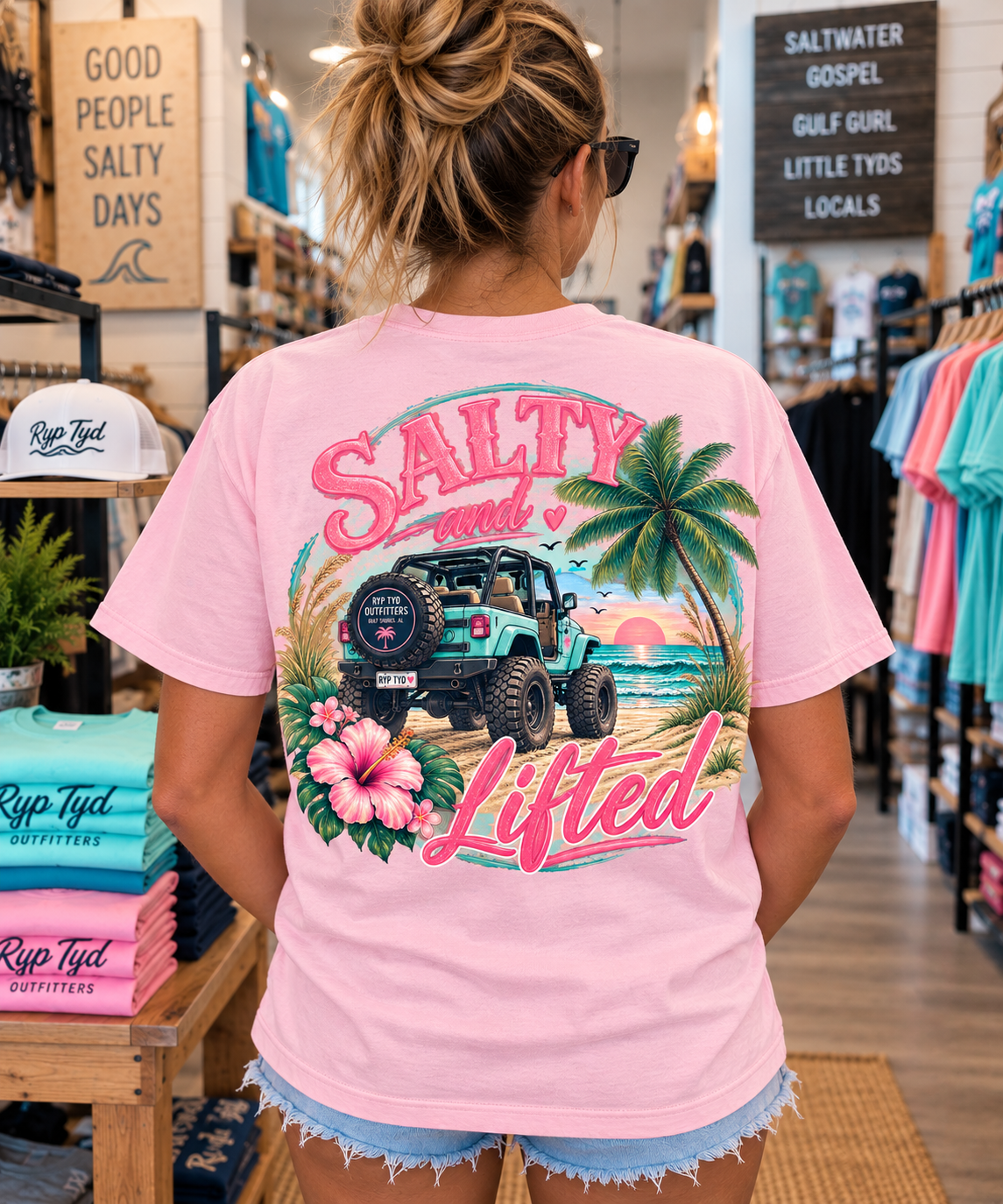 Ryp Tyd Outfitters Gulf Shores Jeep Tees and Tanks