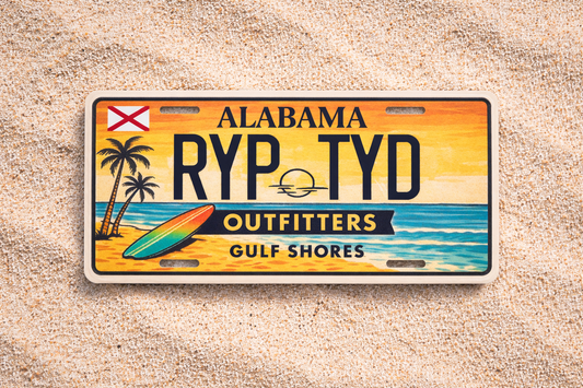 Ryp Tyd Full Size License Plate