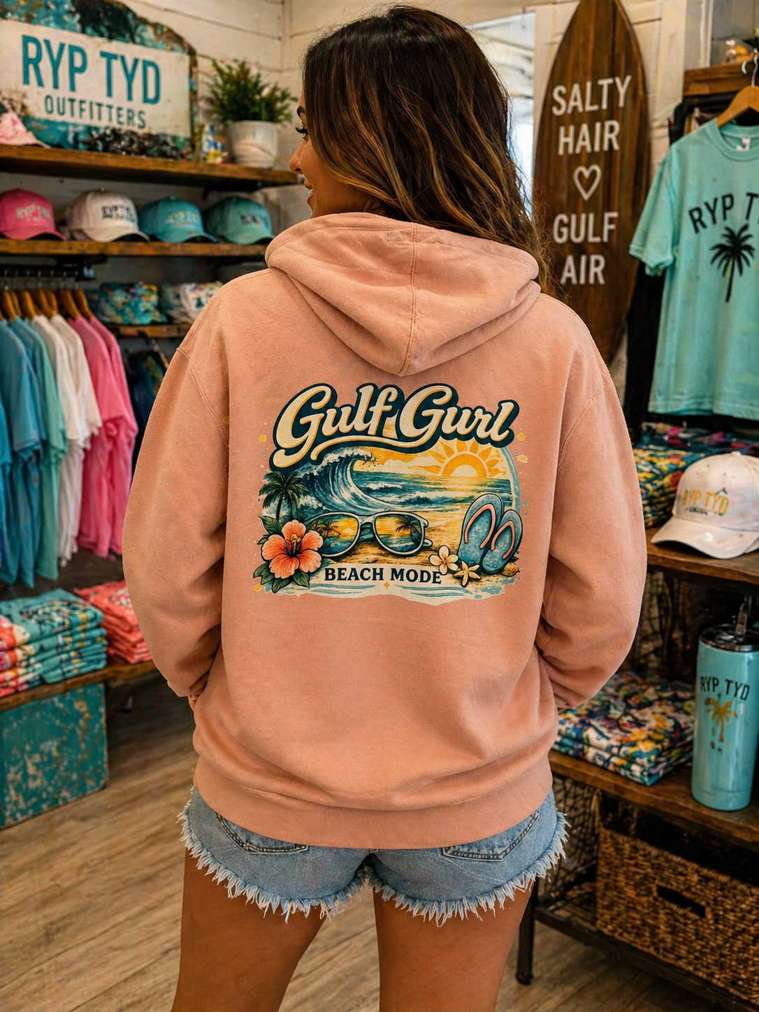 Gulf Gurl Beach Mode Independent Trading Co. Hoodie