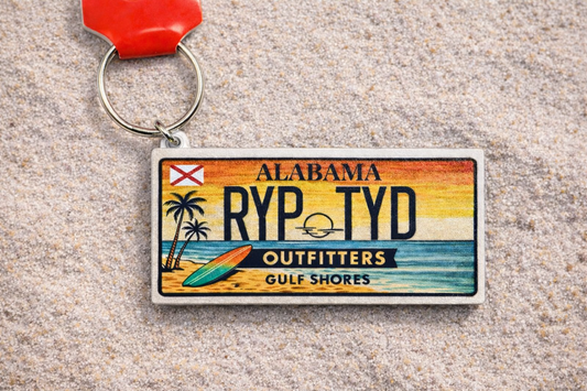 Ryp Tyd License Plate Keychain