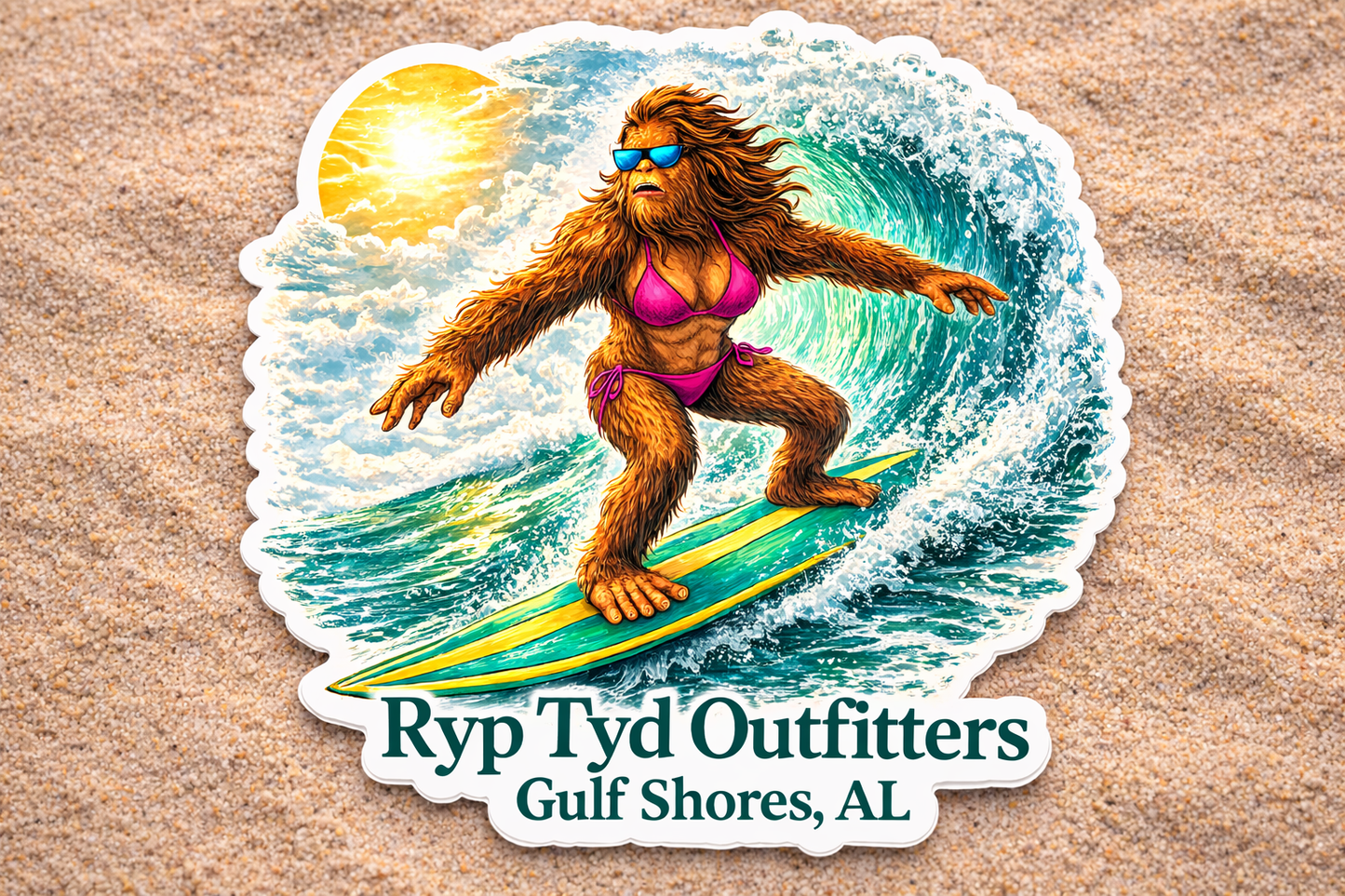 Ryp Tyd Outfitters Vinyl 4 inch Stickers