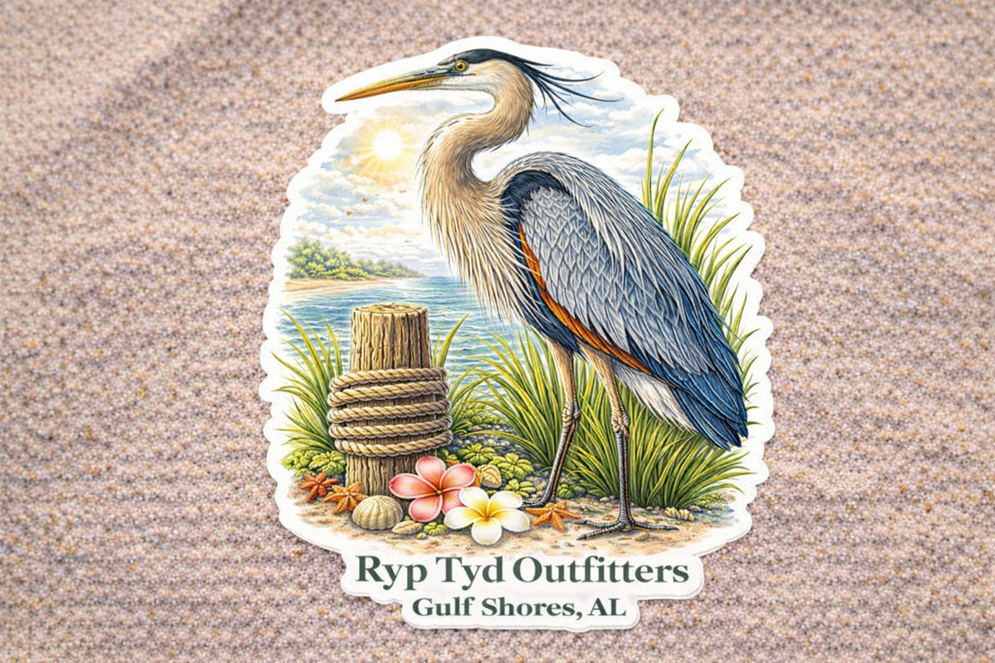 Ryp Tyd Outfitters Vinyl 4 inch Stickers