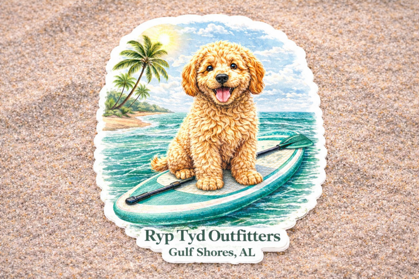 Ryp Tyd Outfitters Vinyl 4 inch Stickers